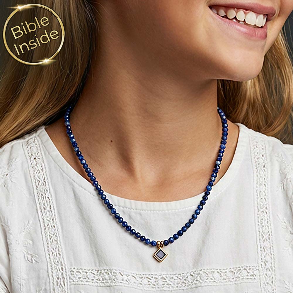 שרשרת לאפיס פיניש זהב עם ננו תנך כשרשרת בת מצווה מיוחדת