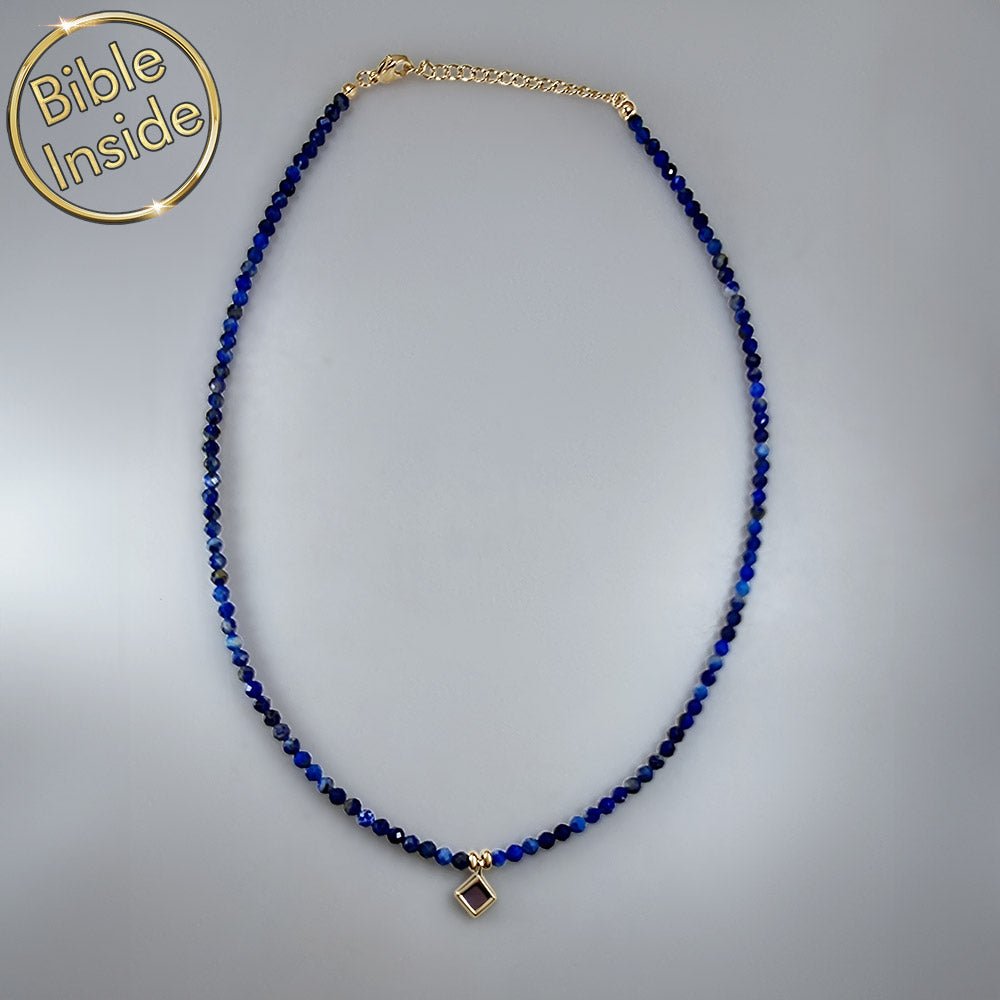 שרשרת חרוזים כתכשיט לילדה לבת מצווה עם משמעות רוחנית ויהודית - עם שבב התנך המלא