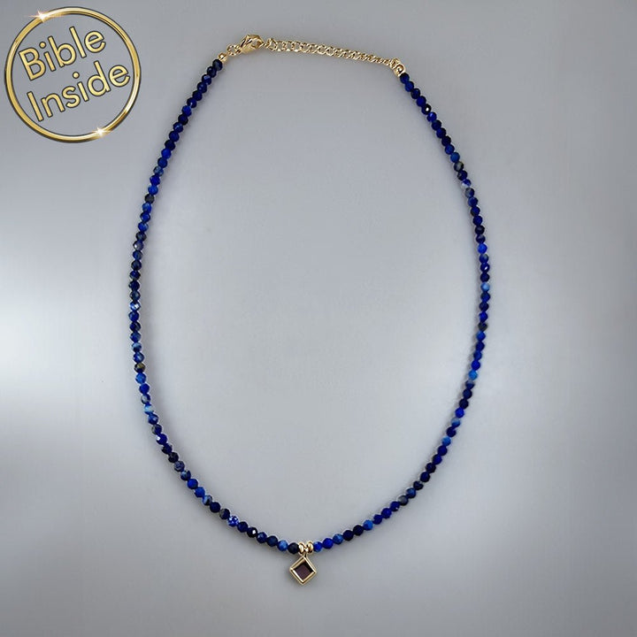 שרשרת חרוזים כתכשיט לילדה לבת מצווה עם משמעות רוחנית ויהודית - עם שבב התנך המלא