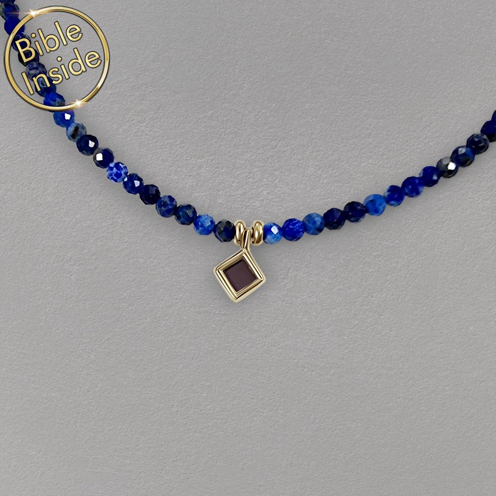 שרשרת בת מצווה מההורים – חרוזי לאפיס צבעוניים עם כל ספר הספרים