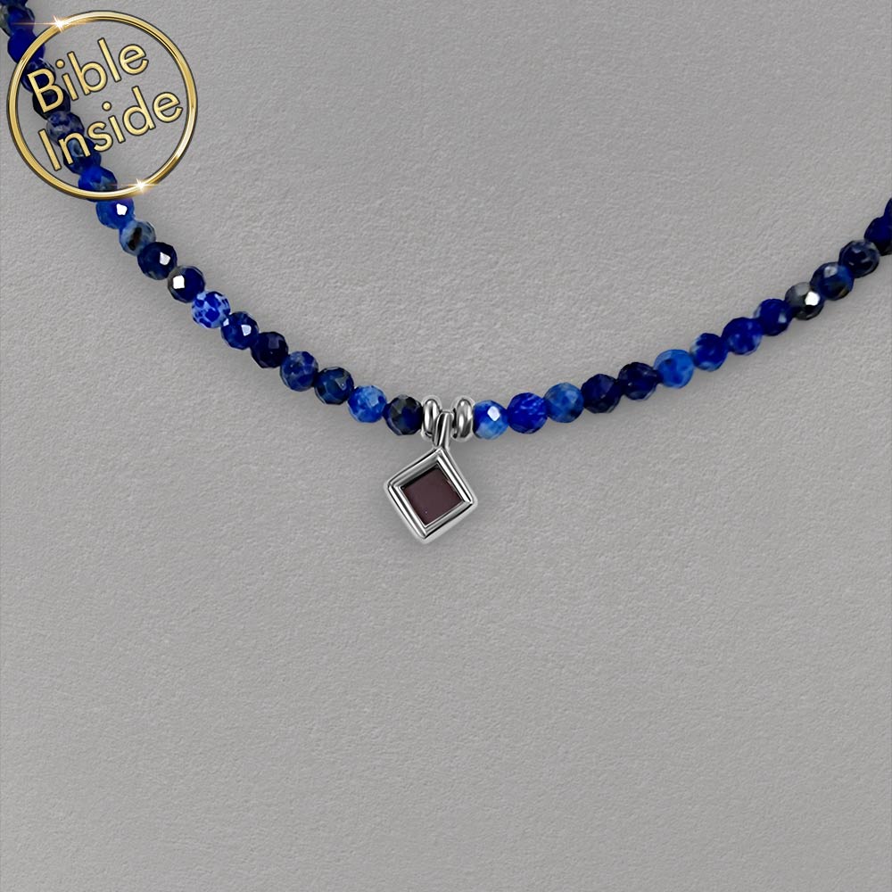 שרשרת שלמא חרוזי לאפיס כשרשרת מתנה לבת מצווה עם התנ"ך כולו