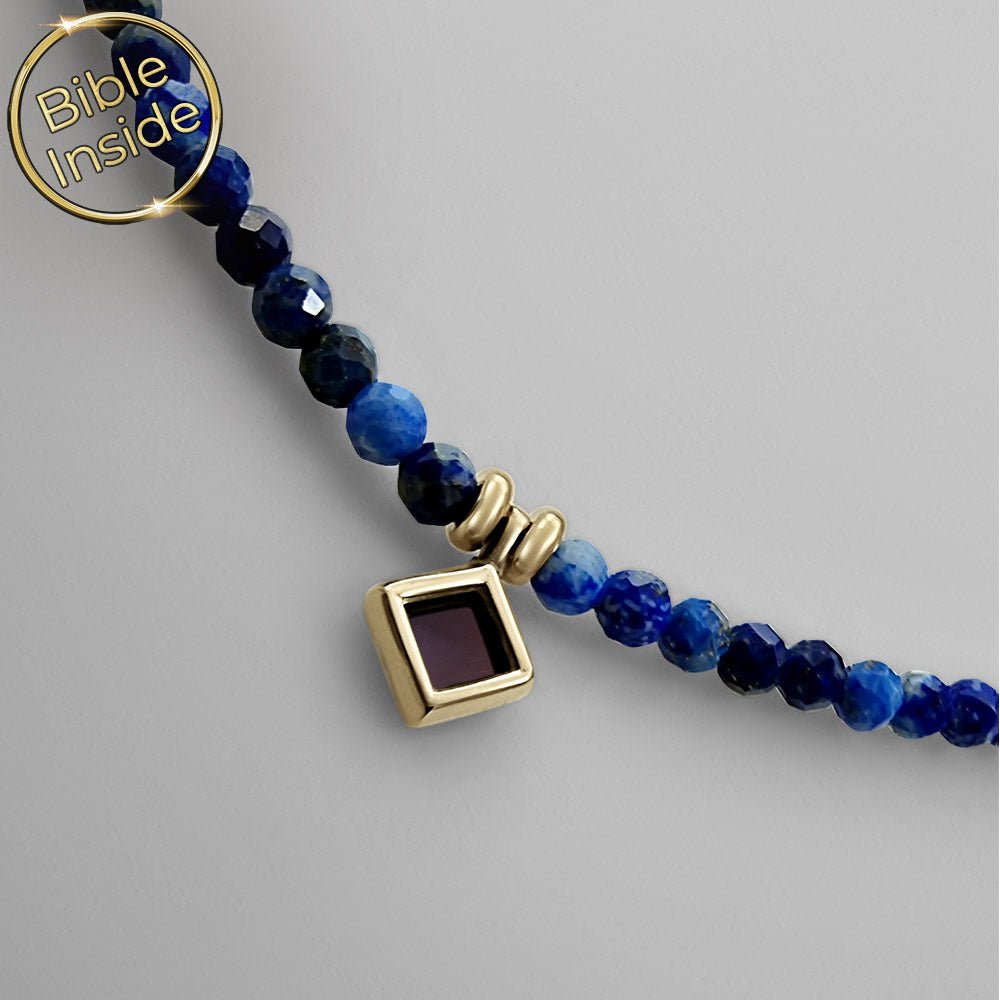 שרשרת פיניש זהב מתנה לבת מצווה – לאפיס עם ננו תנ"ך מבית שלמא