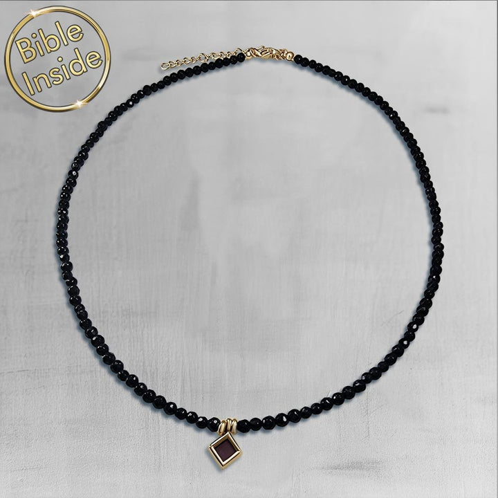 תכשיט לבת מצווה לאחיינית – אוניקס עדין עם תליון ננו תנ"ך