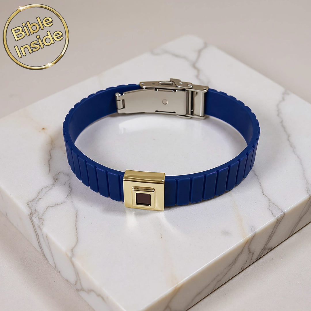 צמיד עם כל התנך | 24 סיפרי התנ"ך בחריטה | ננו תכשיטים