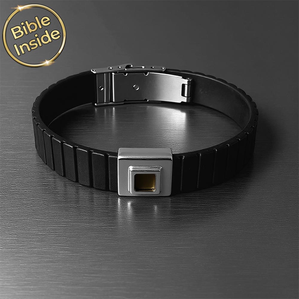 צמיד תנך לגבר | 24 סיפרי התנ"ך בחריטה