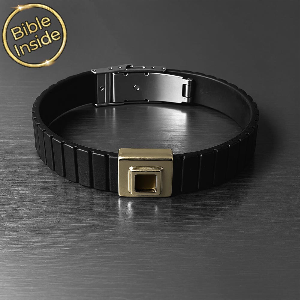 תכשיטים מיוחדים לגברים – צמיד ננו תנ"ך בזהב 14 קראט