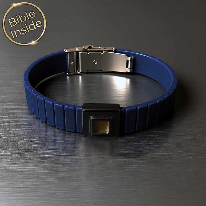 צמיד ננו תנך כחול ממותג שלמא