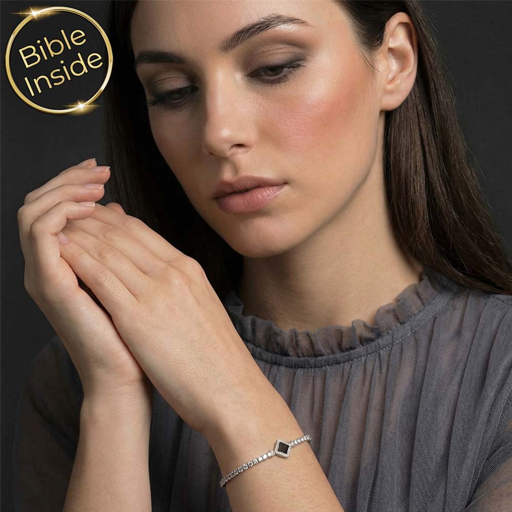 צמיד עם כל התנך בעיצוב טניס מודרני לאישה
