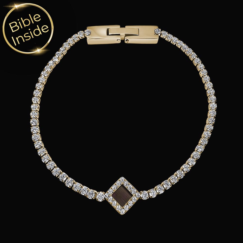 צמידי תנך בעיצוב טניס אלגנטי עם שבב ננו – מתנה מיוחדת
