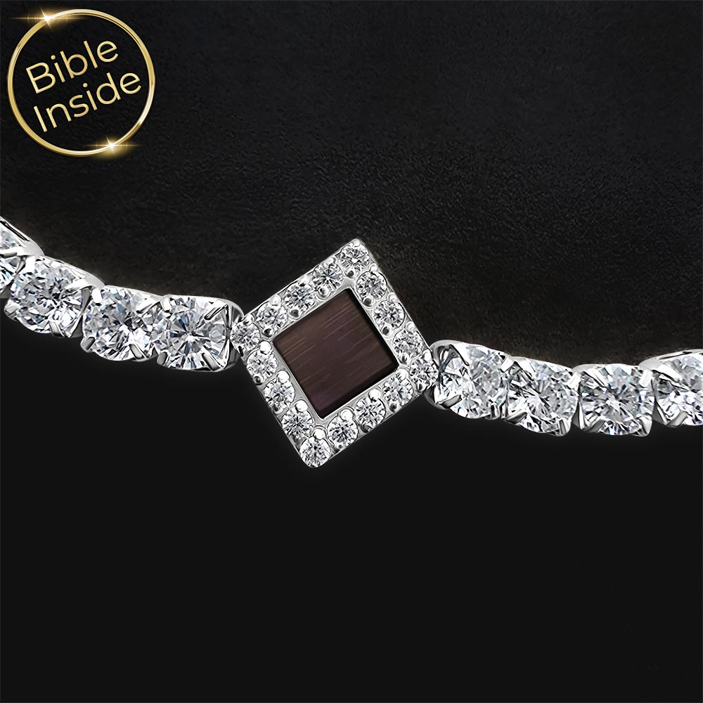 צמיד תנך לנשים בסגנון טניס מינימליסטי – תכשיט אמונה
