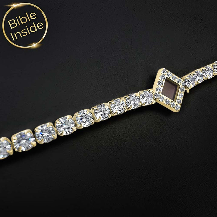 צמידי תנך טניס עם אבנים נוצצות – תכשיט רוחני לנשים
