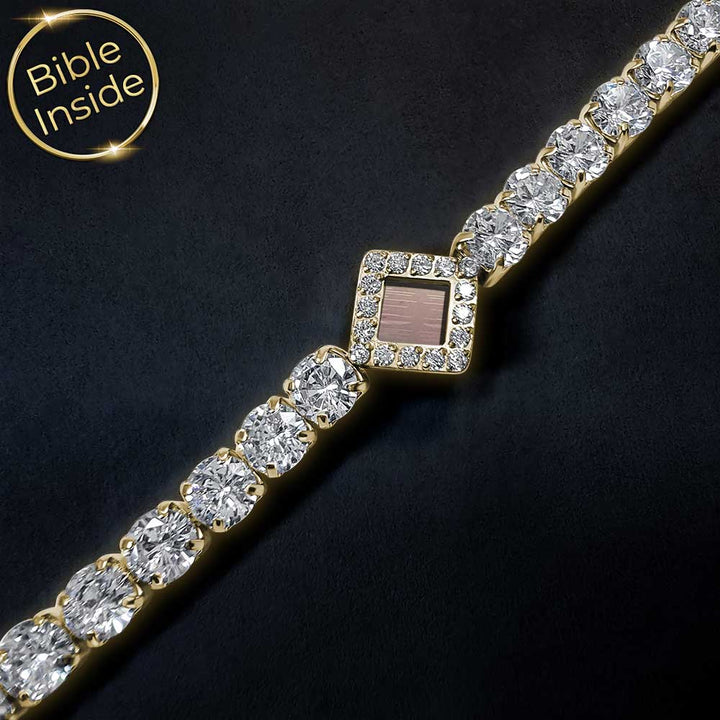 צמיד לאישה עם התנך טניס נשי עם זירקונים – ננו תכשיטים

