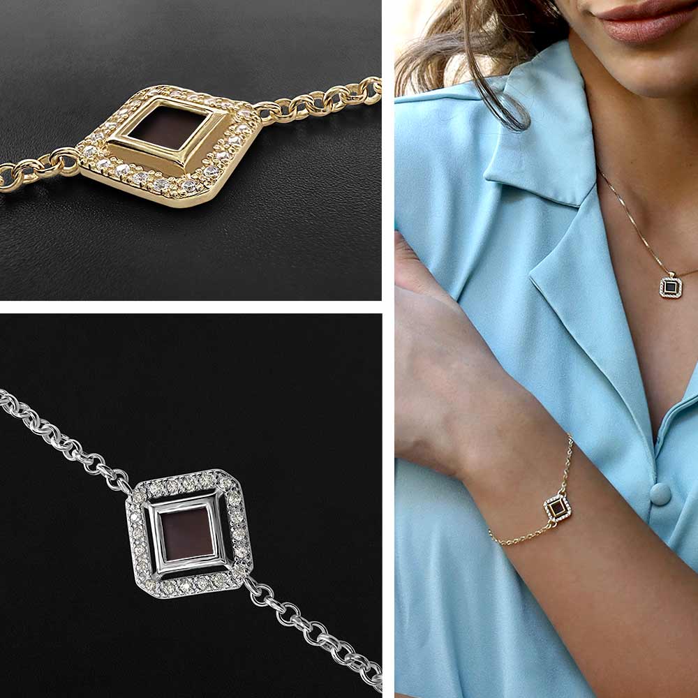 תכשיט ננו תנ"ך : צמיד יהלומים - ננו תכשיטים