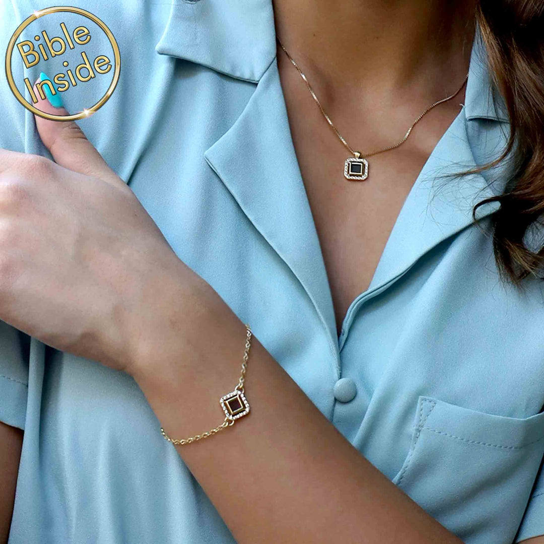 תכשיט ננו תנ"ך זהב לנשים