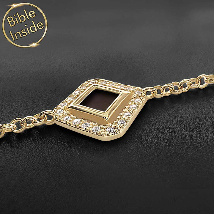 תכשיט ננו תנ"ך מיוחד : צמיד יהלומי מעבדה