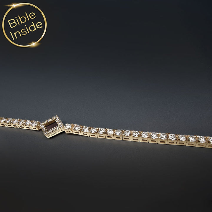 תכשיט יהודי אלגנטי - צמיד עם התנ"ך השלם על פרק היד