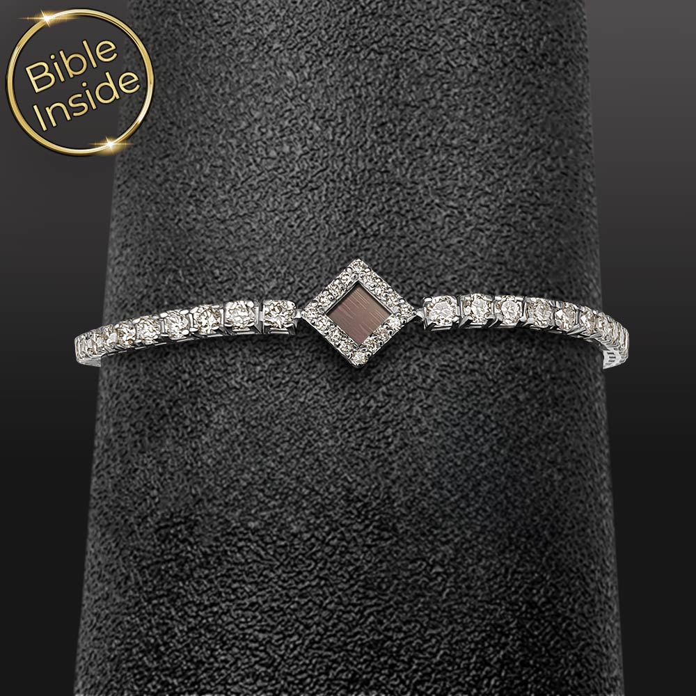 ננו תכשיטים - צמיד תנ"ך עם 24 ספרים חרוטים על שבב