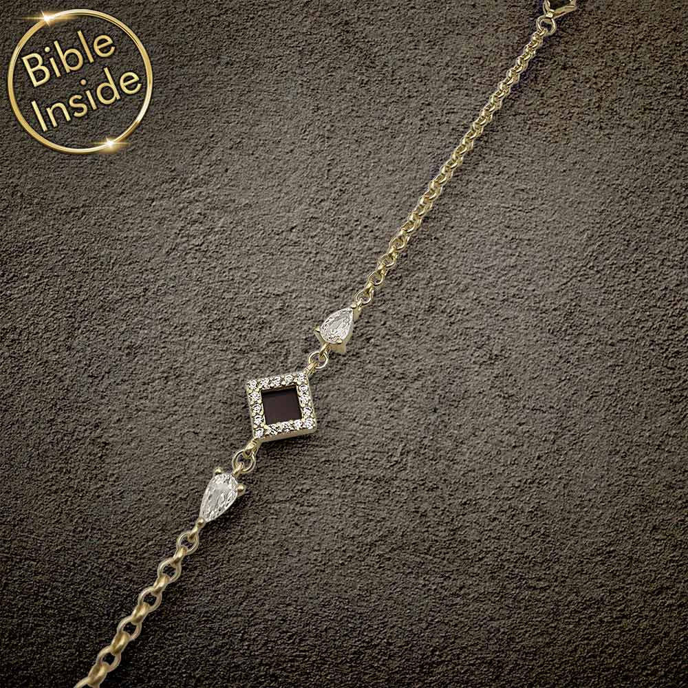 צמיד שלמא מעוין נוצץ - תכשיטים מיוחדים לבת מצווה עם התנ"ך כולו