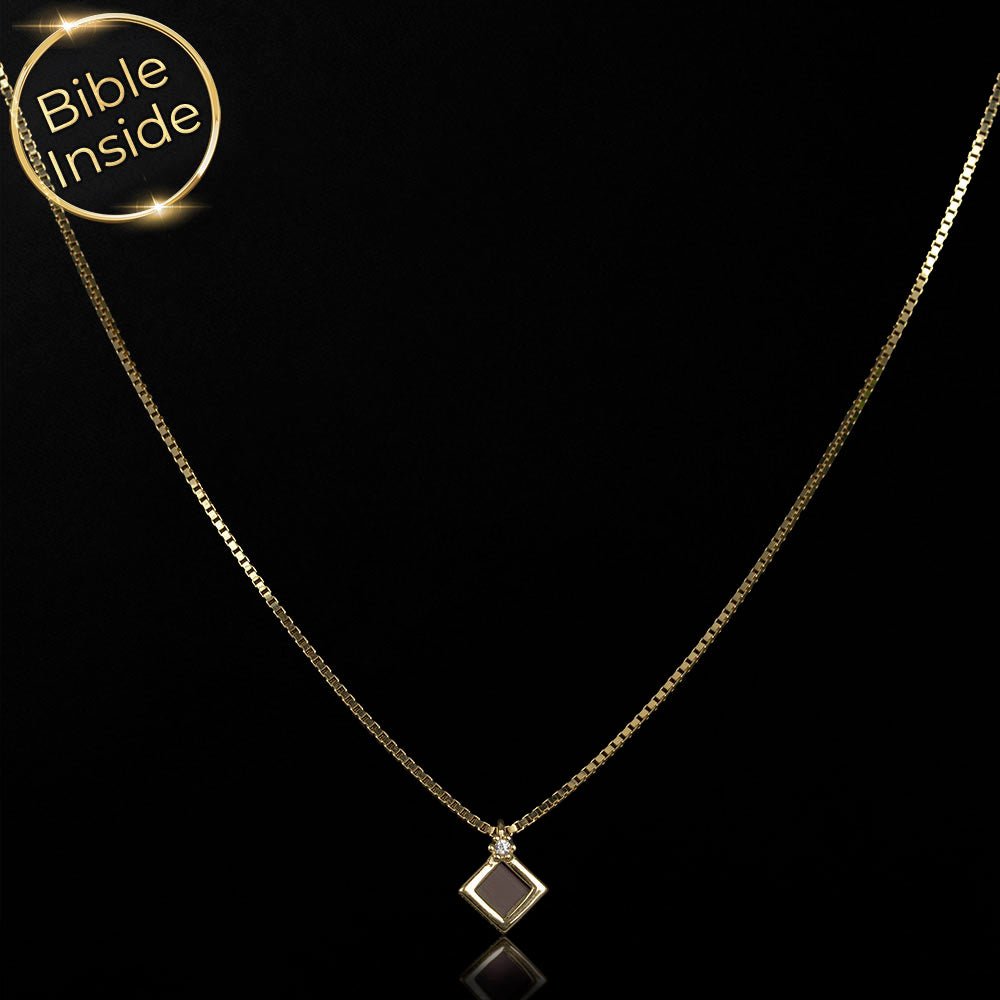 תכשיט בת מצווה אלגנטי – שרשרת עדינה עם ננו תנך וזירקון