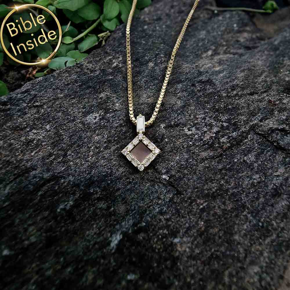 שרשרת מעוצבת לאישה עם ננו תנך - ננו תכשיטים