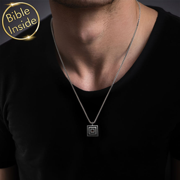 שרשרת תליון לגבר עם ננו תנך