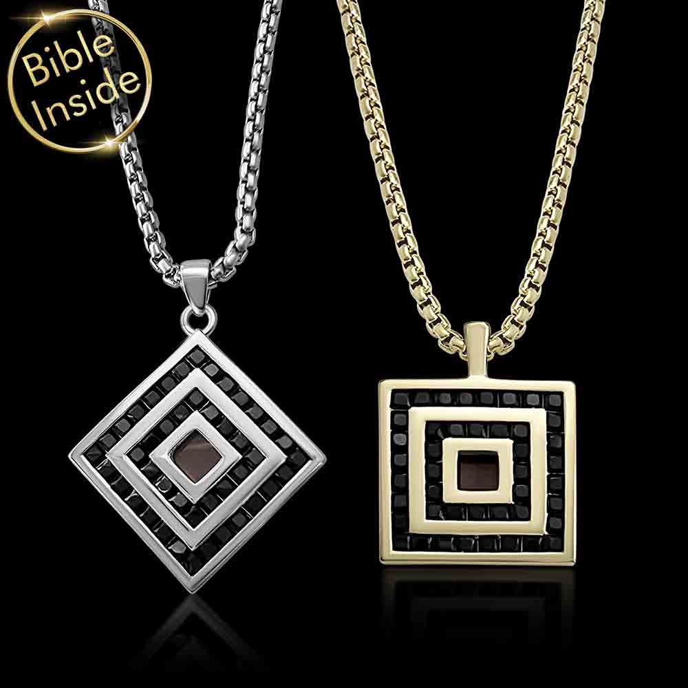 רעיונות למתנות ליום האהבה - סט תכשיטים לזוג עם ננו תנ"ך