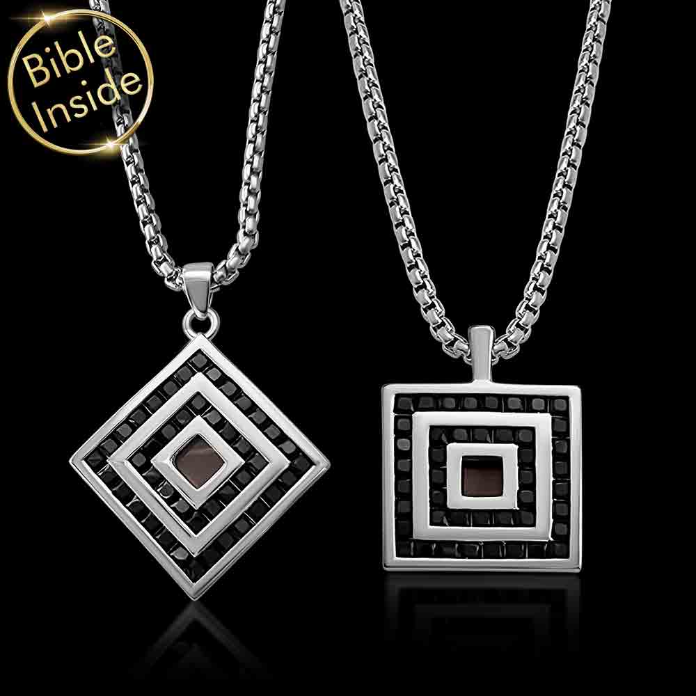 מתנות מקוריות ליום האהבה - סט תכשיטים לזוג עם ננו תנ"ך