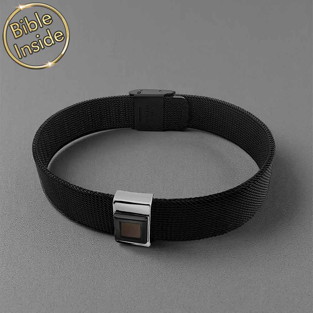 צמיד כסף עם תנך | 24 סיפרי התנ"ך בחריטה | מיי ננו תכשיטים