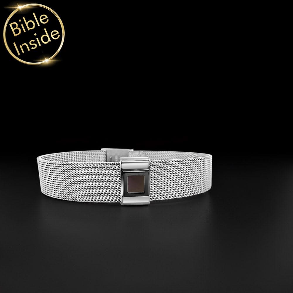 צמיד מיוחד עם תנך | 24 סיפרי התנ"ך בחריטה | ננו תכשיטים