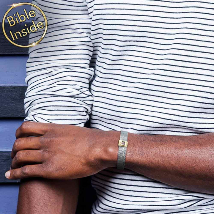 צמיד תנך לגבר עם עיצוב גברי וחזק – ננו תכשיטים
