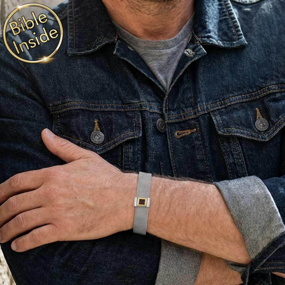 צמיד עם התנך | 24 סיפרי התנ"ך בחריטה | ננו תכשיטים