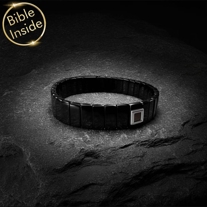 צמיד יד לגבר עם כל התנ"ך משובץ | ננו תכשיטים