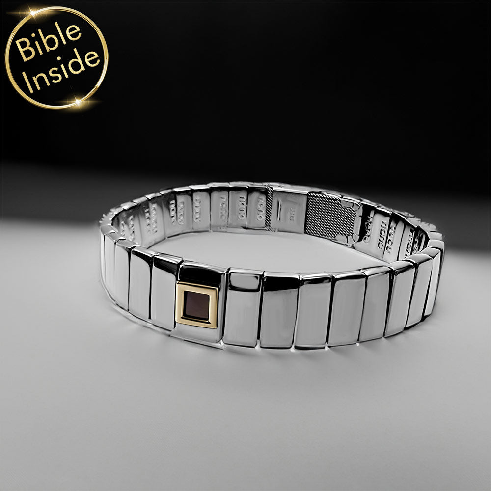 התנ ך בתכשיט - צמיד עם מלבנים בכל ההיקף - ננו תכשיטים