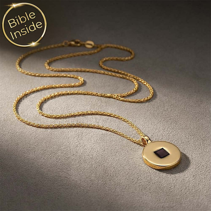 תליון זהב לבת מצווה עם ננו תנ"ך וכל 24 הספרים