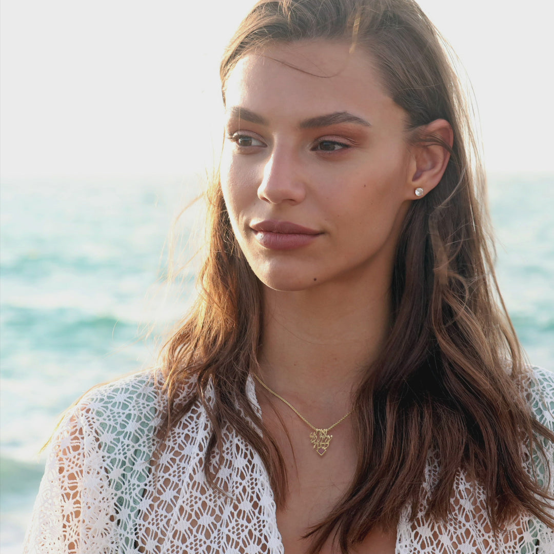 שרשרת עם תנך לאישה | 24 סיפרי התנ"ך בחריטה | ננו תכשיטים