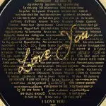 מתנות מקוריות ליום נישואין לאישה - שרשרת Love You עם "אני אוהב אותך" ב-120 שפות - נאנו תכשיטים