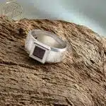 טבעת כסף תנ"ך לגבר עם חריטה של כל 24 ספרי התנ"ך - ננו תכשיטים